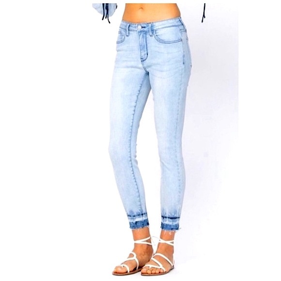 Judy Blue Colby Release Hem Skinny Jean - Picture 16 of 16